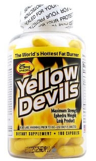 Yellow Devils Diet Pills, 100 capsules