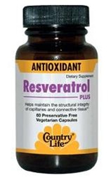 Country Life Resveratrol Plus 100 mg 60 caps