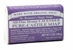 Dr. Bronner's Organic Lavender Bar Soap 5 OZ.