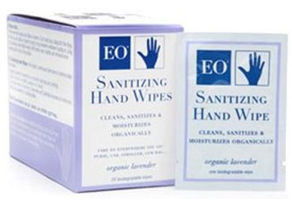 EO Hand Sanitizing Wipes 24 Organic Biodegradable Wipes