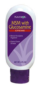 Natrol MSM Glucosamine Creme, 4 oz.