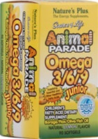 Nature's Plus Animal Parade Omega 3/6/9 Junior 90 softgels