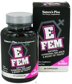 Nature's Plus E Fem for Women - 60 Caps - Hormonal Balance