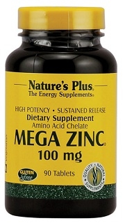 Nature's Plus Mega Zinc 100 mg - 90 Tablets