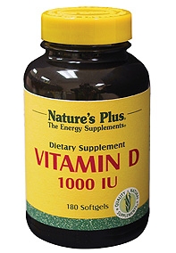 Nature's Plus Vitamin D3 1000 IU (Cholecalciferol) 180 Softgels