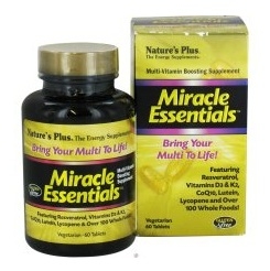 Nature's Plus Miracle Essentials Multivitamin Booster 60 Tablets