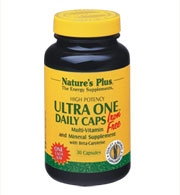 Nature's Plus Ultra One Daily Caps - Iron Free Multivitamin