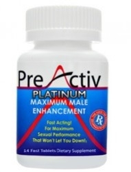 Preactiv All Natural Male Enhancement Pill