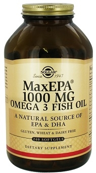 Solgar Max EPA Fish Oil Concentrate 1000mg, 60, 120, 240 softgels