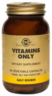 Solgar Vitamins Only - 60 or 90 vegicaps