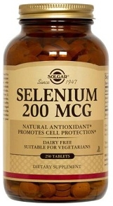 Solgar Selenium 200 mcg - 50, 100, 250 Tabs