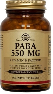 Solgar PABA 550 - 100 vegetable caps