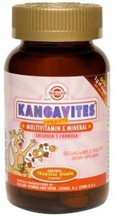 Solgar Kangavites Children's Multivitamin - 60 or 120 Tabs