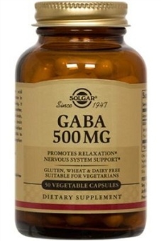 Solgar GABA 500 mg, 50 or 100 Caps