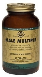 Solgar Male Multiple Multivitamin Tablets 60, 120, or 180 Tabs
