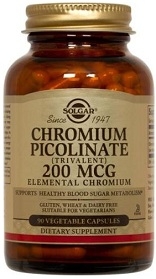 Solgar Chromium Picolinate 200 mcg