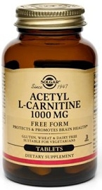 Solgar Acetyl L-Carnitine 1000 mg  - 30 Tabs