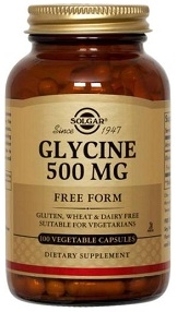Solgar Glycine 500 mg - 100 Vegicaps
