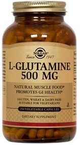 Solgar L-Glutamine 500 mg - 50 ,100, or 250 Vegicaps