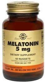 Solgar Melatonin 5 mg - 60 or 120 nuggets