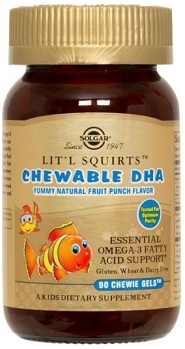 Solgar Little (Lit'l) Squirts Chewable DHA - 90ct
