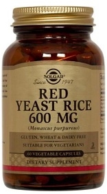 Solgar Red Yeast Rice  - 60 or 120 Vegicaps