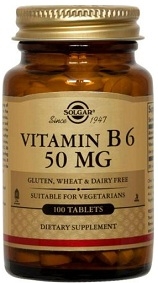 Solgar Vitamin B6 50 mg - 100 Tablets
