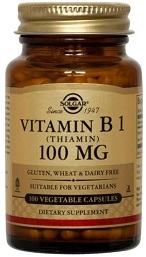 Solgar Vitamin B1 Thiamin 100 mg - 100 vegicaps