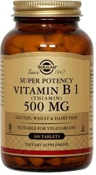 Solgar Vitamin B1 Thiamin 500 mg - 100 Tabs