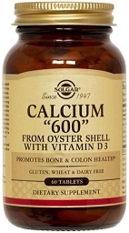 Solgar Calcium 600 Tablets with Vitamin D3
