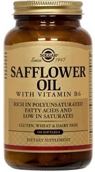 Solgar Safflower Oil with Vitamin B6 - 100 Softgels
