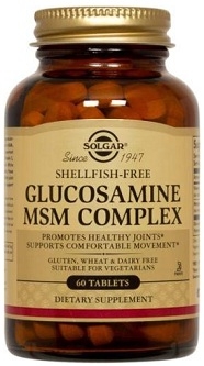 Solgar Glucosamine MSM Complex Shellfish Free Tabs