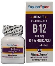 Superior Source B12, B6 & Folic Acid - 60 Instant Dissolve