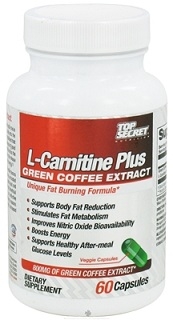 Top Secret Nutriton L-Carnitine Plus Green Coffee - 60ct
