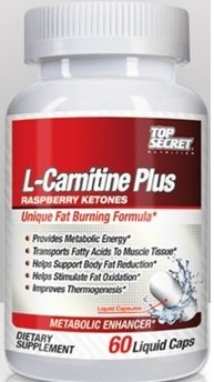 Top Secret Nutriton L-Carnitine Plus Raspberry Ketones - 60ct