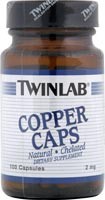 Twinlab Copper Caps 2mg, 100 caps