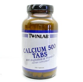 Twinlab Calcium 500 with Magnesium & Vitamin D, 180 tabs