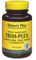 Trim-Plex by Nature's Plus - 90 Softgels - Kelp, Lecithin, B-6, Cider Vinegar