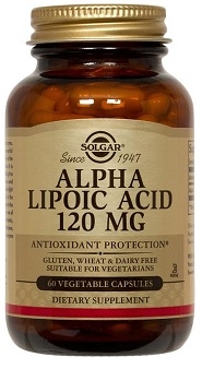Solgar Alpha Lipoic Acid 120mg, 60 vegicaps