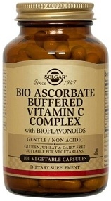 Solgar Bio-Ascorbate Buffered Vitamin C Complex, 100 vegicaps