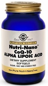 Solgar Nutri Nano CoQ-10 with Alpha Lipoic Acid 60 softgels