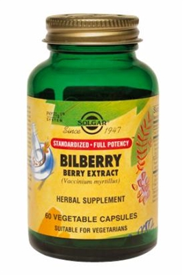 Solgar Bilberry Extract 60 Caps Eye Health