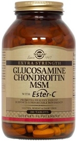 Solgar Glucosamine Chondroitin MSM w. Ester-C - 180